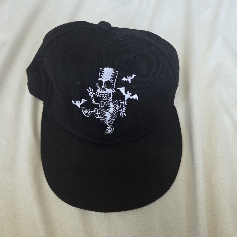 Halloween Exclusive Simpons Bart Simpson Boo Man black snapback hat